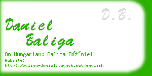 daniel baliga business card